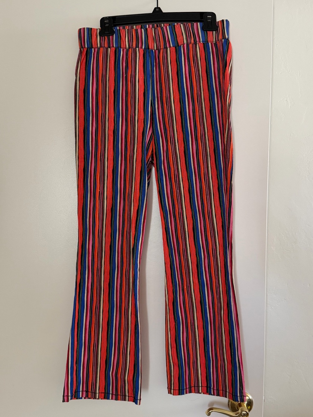 Free People Multicolor Striped Top with Bold Vertical Bands